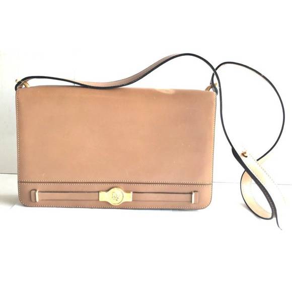 Dior Bags Christian Dior Vintage Tanned Brown Leather Shoulder
